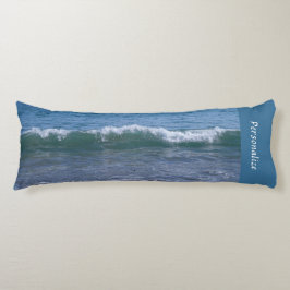 Calming Ocean Waves Tide Blue Personalisierte Bett Seitenschläferkissen