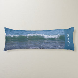 Calming Ocean Waves Tide Blue Personalisierte Bett Seitenschläferkissen