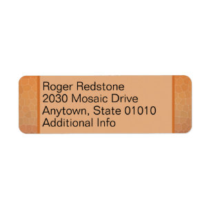 Calming Ombre Gradient Orange Sunset Mosaik