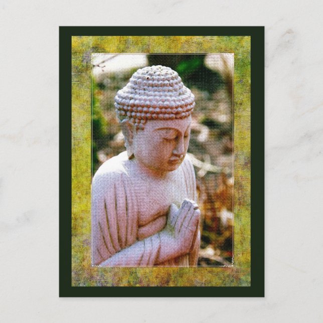 Calming Praying Buddha Postkarte (Vorderseite)
