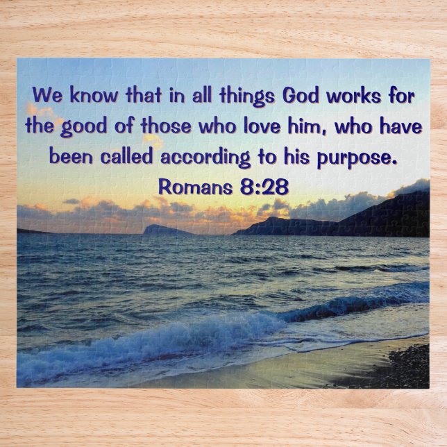 Calming Romans 8:28 Bible Verse Christian Puzzle (Von Creator hochgeladen)