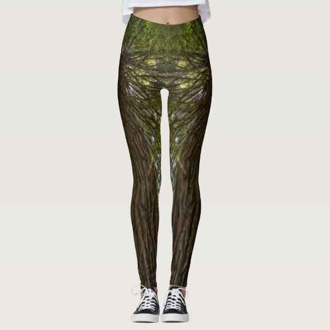 Calming Sequoia Nature Foto Legging Leggings (Vorderseite)