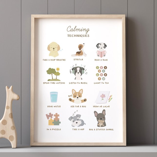 Calming Techniques Poster Kids Room Decke (Von Creator hochgeladen)