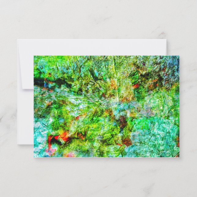 Calming yellow abstract invitation,Yellow abstract Einladung (Vorderseite)