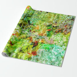 Calming yellow abstract Wrapping Paper,Calming  Geschenkpapier