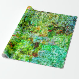 Calming yellow abstract Wrapping Paper,Relaxed art Geschenkpapier