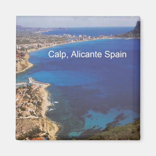 Calp Calpe Alicante Spanien Foto Kühlschrankmagnet Magnet (Vorne)
