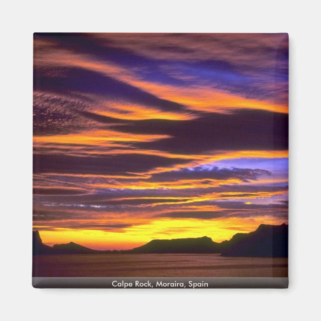 Calpe Rock, Moraira, Spanien Magnet (Vorne)