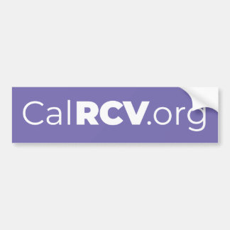 CalRCV.org Autoaufkleber