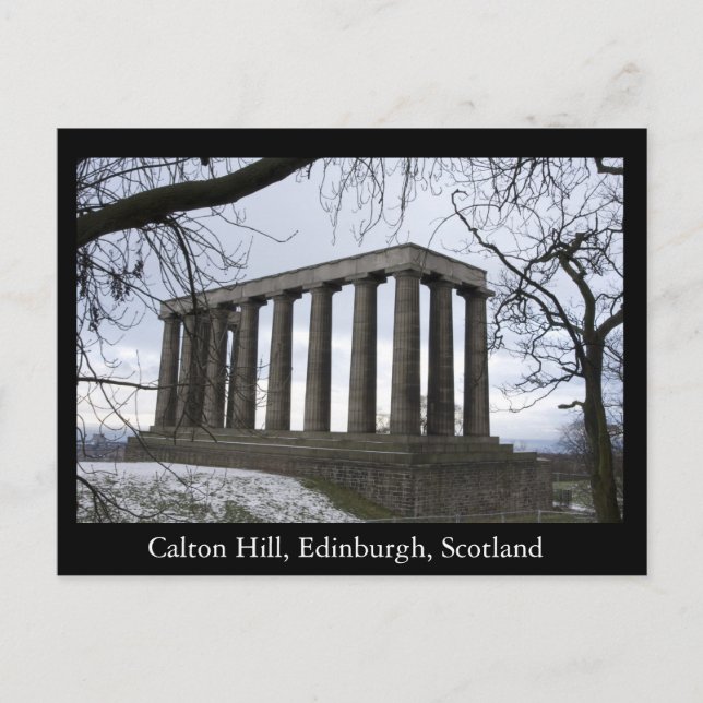 Calton Hill, Edinburgh, Schottland Postkarte (Vorderseite)