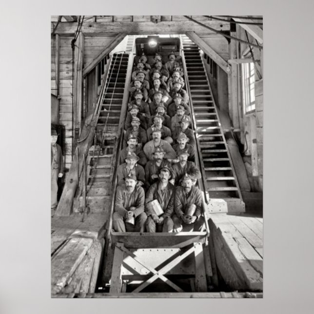 Calumet Kupfer Mines Michigan Circa 1905 Poster (Vorne)