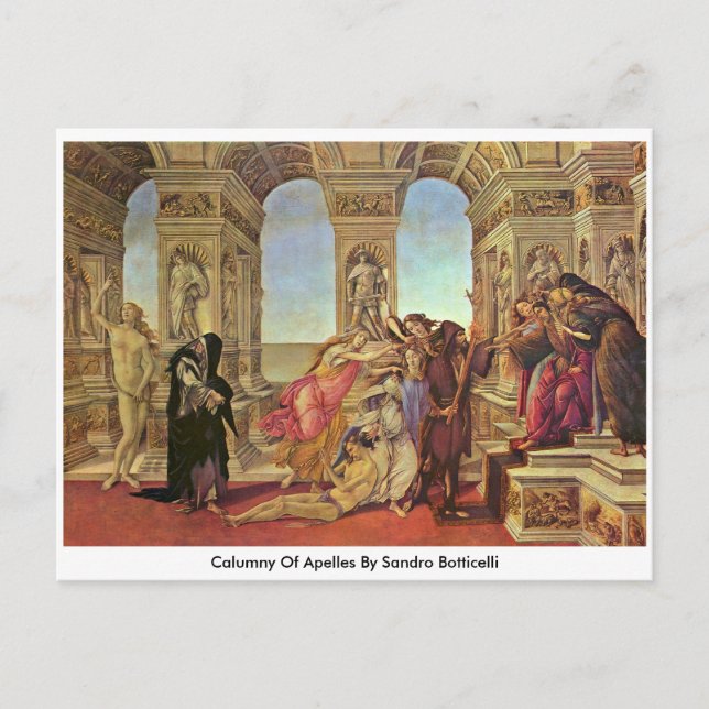 Calumny von Apelles durch Sandro Botticelli Postkarte (Vorderseite)