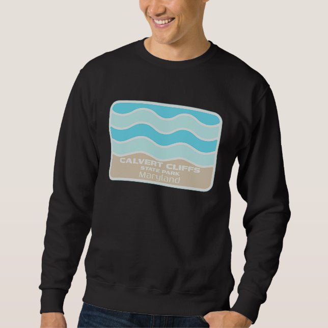 Calvert Cliffs State Park Maryland Beach Vacation  Sweatshirt (Vorderseite)