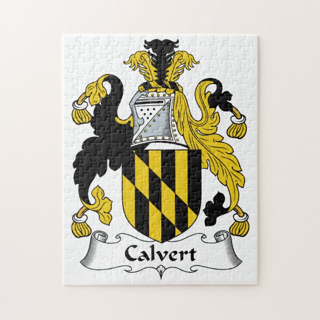 Calvert Familienwappen Puzzle (Vertikal)