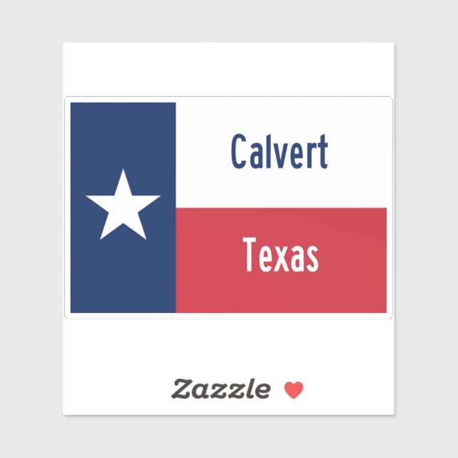 Calvert Texas Aufkleber (Blatt)