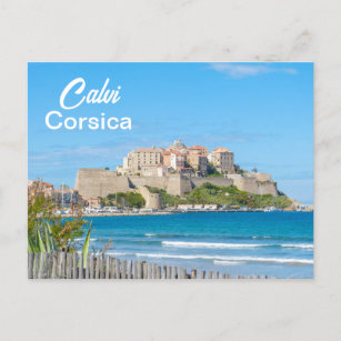 Calvi Citadel in Korsika Frankreich Postkarte
