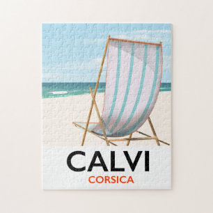 Calvi Corsica Reiseposter Puzzle