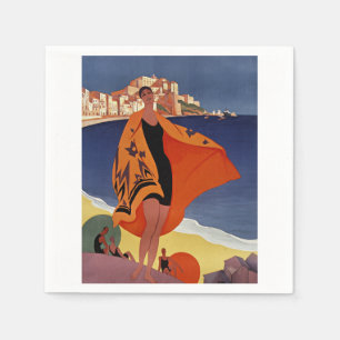 Calvi Stadt in Haute-Corse, Frankreich Serviette