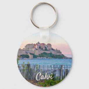 Calvi Sunset France Souvenir Schlüsselanhänger