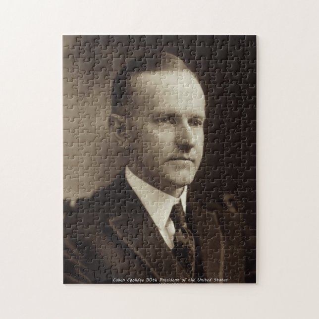 Calvin Coolidge 30. Präsident der USA Puzzle (Vertikal)