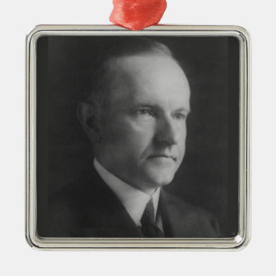 Calvin Coolidge 30. Präsident Silbernes Ornament