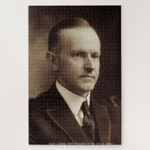 Calvin Coolidge 30. Präsident von Amerika Puzzle