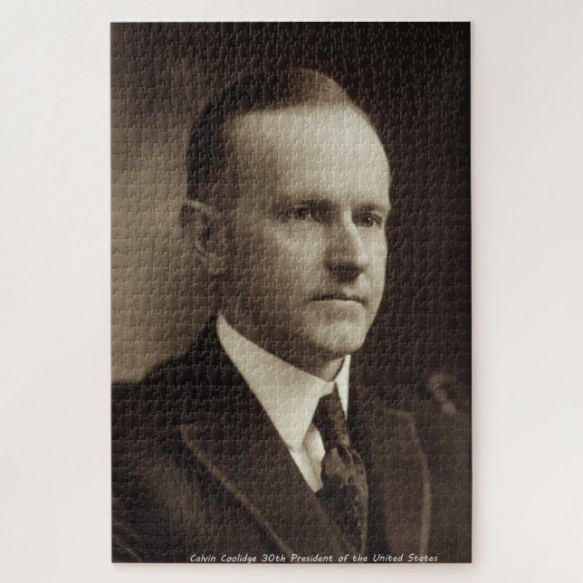 Calvin Coolidge 30. Präsident von Amerika Puzzle (Vertikal)