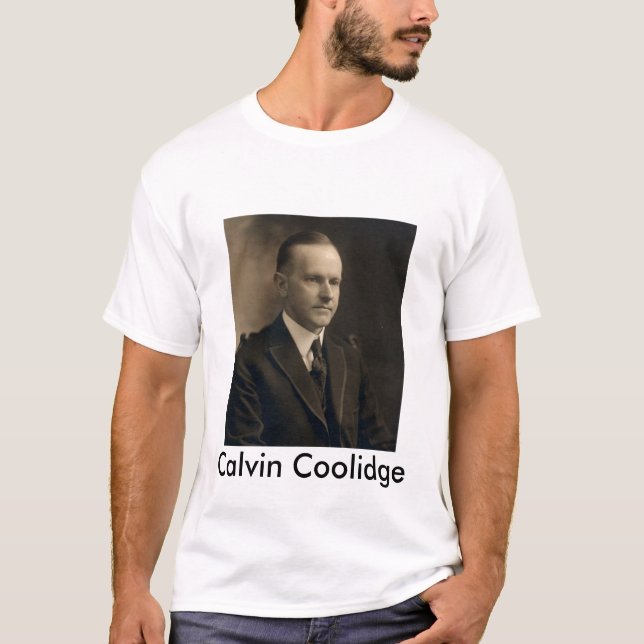 Calvin_Coolidge, _bw_head_and_shoulders_photo_po… T-Shirt (Vorderseite)