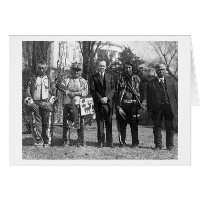 Calvin Coolidge mit Osage Amerikanischen Ureinwohn (Vorderseite (Horizontal))