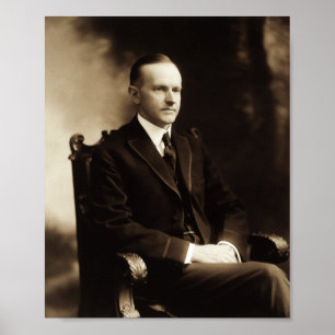 Calvin Coolidge Portrait Poster