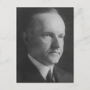 Calvin Coolidge Postkarte