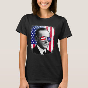 Calvin Coolidge US Flag 4. Juli T-Shirt