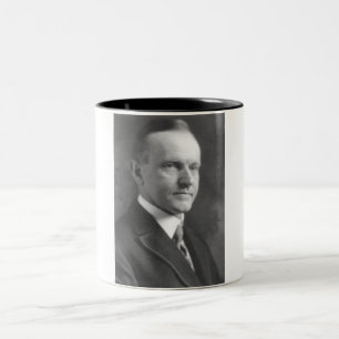 Calvin Coolidge Zweifarbige Tasse