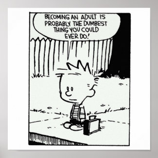 calvin Erwachsenwerden ist Poster