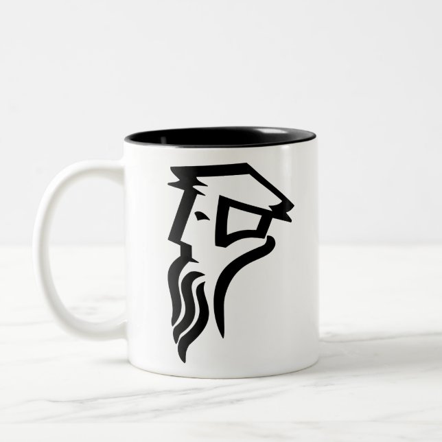 Calvin-Logo Zweifarbige Tasse (Links)