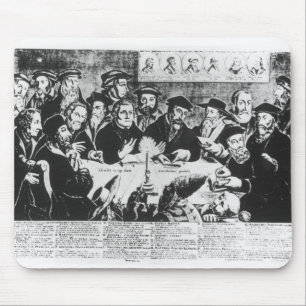 Calvin und Luther (Stich) Mousepad