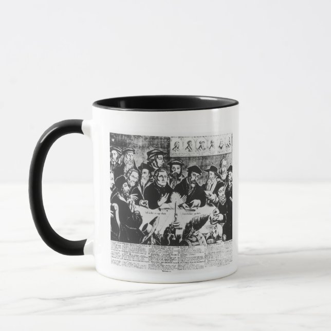 Calvin und Luther (Stich) Tasse (Links)