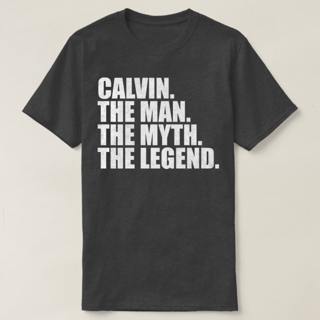 CalvinCalvin Name Calvin Vorname T-Shirt (Design vorne)