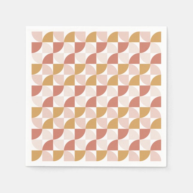 Calving Wavy Muster Napkins Serviette (Vorderseite)