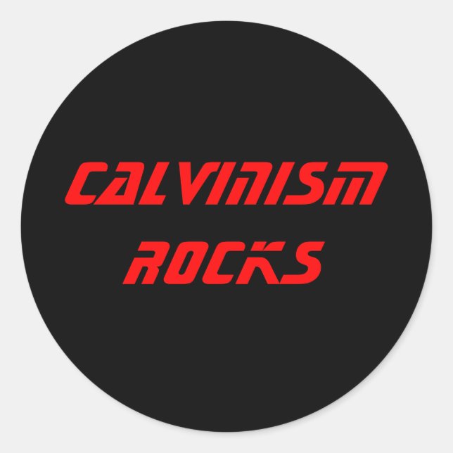CALVINISMROCKS STICKER (Vorderseite)