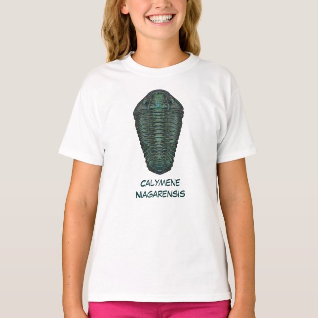 Calymene Niagarensis Trilobit T-Shirt (Vorderseite)