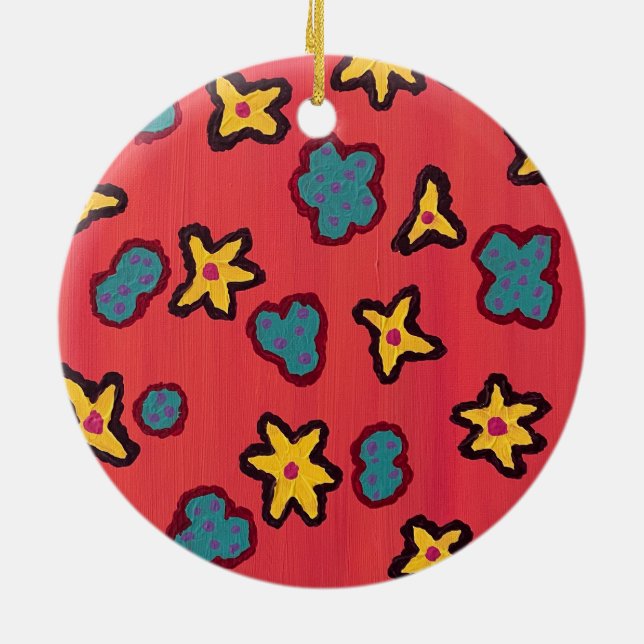 Calypso-Keramikschmuck Keramik Ornament (Hinten)