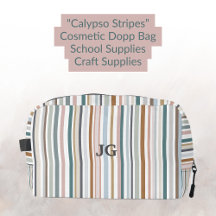 Calypso Stripes Aquamarin Pink Grau Tan Blau