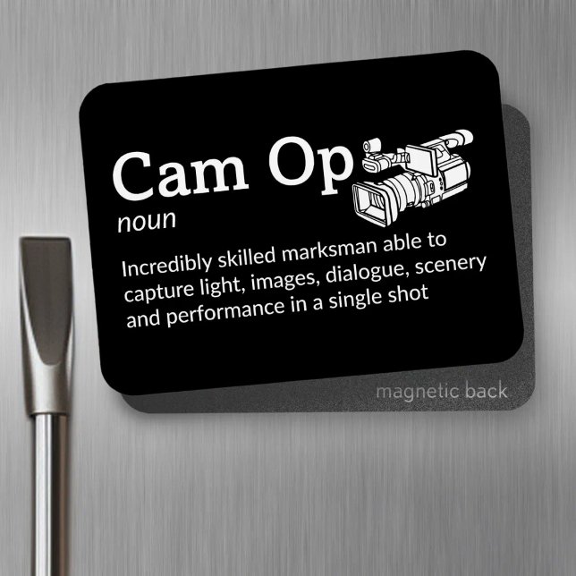 Cam Op Definition - Crew 3 x 4" Flex Magnet (Von Creator hochgeladen)