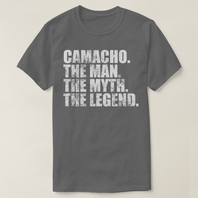 CamachoCamacho Familienname Camacho Nachname Camac T-Shirt (Design vorne)