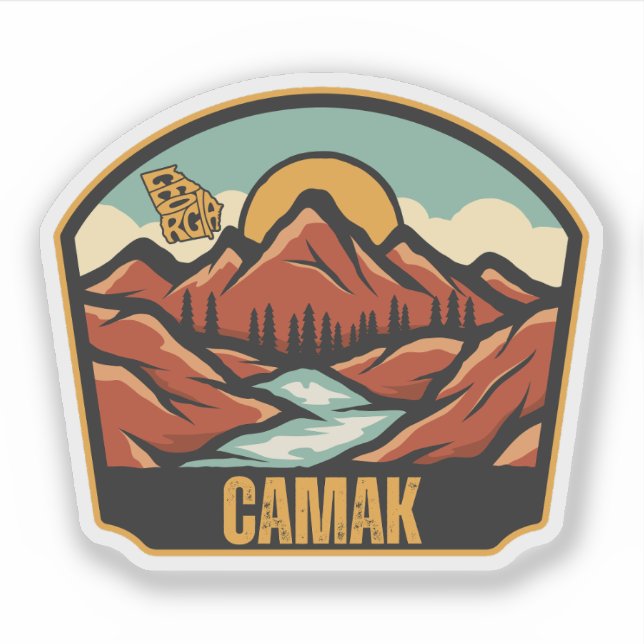 Camak, Georgien Aufkleber (Vorderseite)
