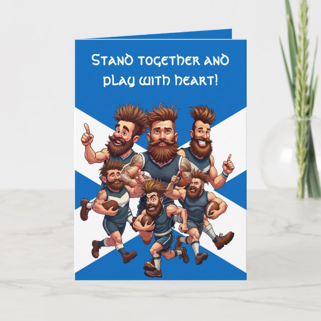 Camaraderie Of A Raucous Rugby Squad Karte (Vorderseite)
