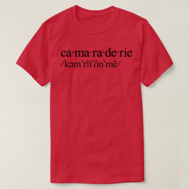 Camaraderie Tapestry T-Shirt (Design vorne)