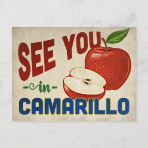 Camarillo Kalifornien Apfel - Vintage Reise Postkarte