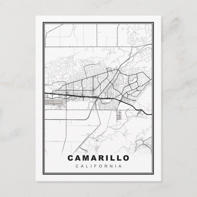 Camarillo Map Postkarte (Vorderseite)